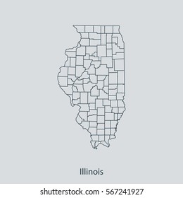 map of Illinois