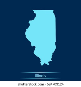 map of Illinois
