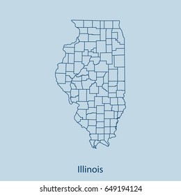 map of Illinois