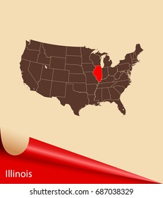 map of Illinois
