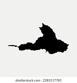 Map of Imbabura Province - Ecuador region outline silhouette vector illustration
