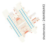 Map of Incheon International Airport (South Korea). IATA-code: ICN. Airport diagram with runways, taxiways, apron, parking areas and buildings. Map Data from OpenStreetMap.