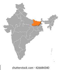 Map - India, Bihar