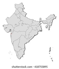 Map - India, Dadra and Nagar Haveli