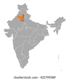 Map - India, Haryana