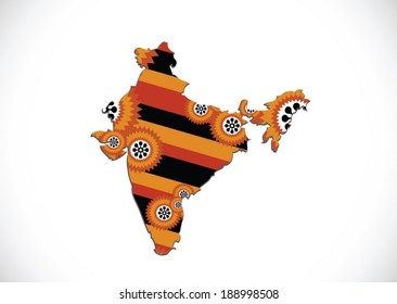 Map of India  idea design 