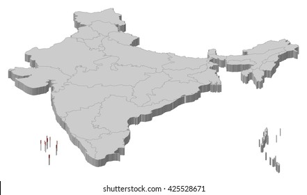 Map - India, Lakshadweep