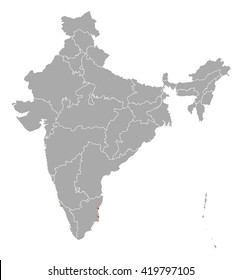 Map - India, Puducherry