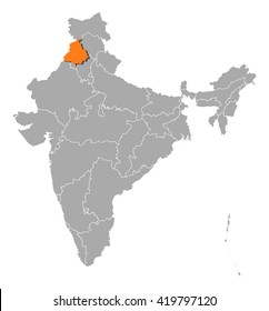 Map - India, Punjab