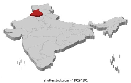 Punjab Map Vector Images, Stock Photos & Vectors 