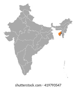 Map - India, Tripura