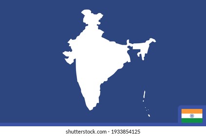 Map Of India, Vector Design.