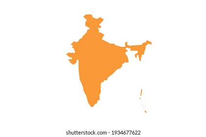 Map Of India, Vector Design.