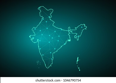 3,674 India map geometric Images, Stock Photos & Vectors | Shutterstock