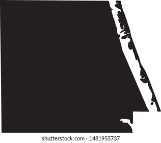 Map of indian river County in florida state