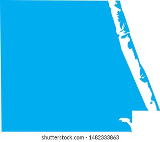 Map of indian river County in florida state