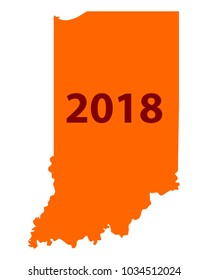 Map of Indiana 2018