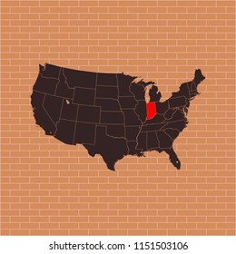 map of Indiana