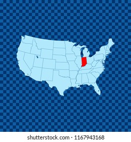 map of Indiana