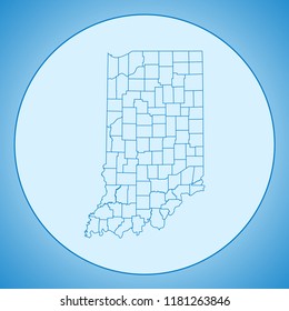 map of Indiana