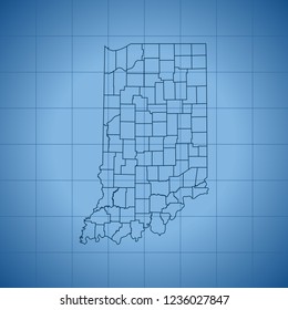 map of Indiana