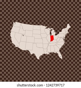 map of Indiana