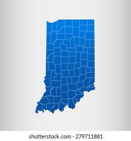 map of Indiana