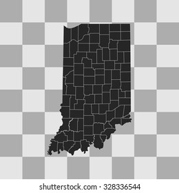 map of Indiana