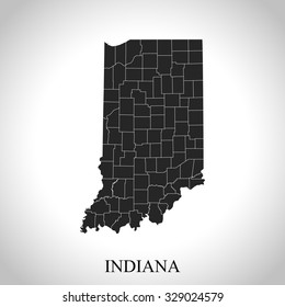 map of Indiana
