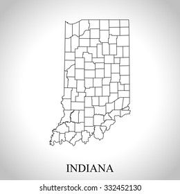 map of Indiana