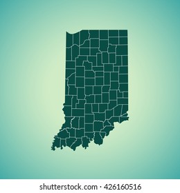 map of Indiana