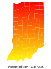 Map of Indiana