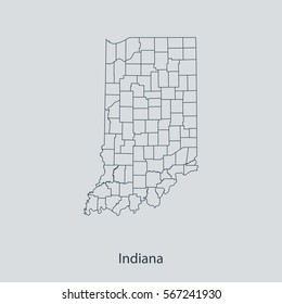 map of Indiana