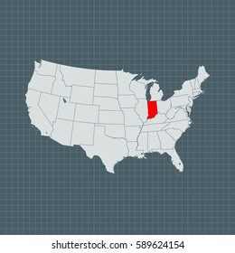 map of Indiana