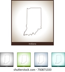 map of Indiana