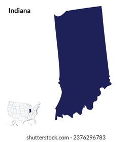Mapa de Indiana. Mapa de Indiana. mapa de EE.UU.