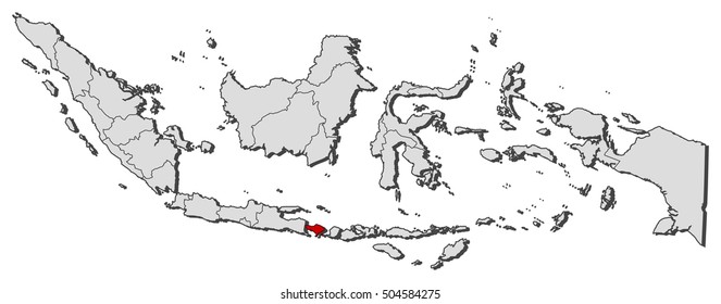 Map - Indonesia, Bali