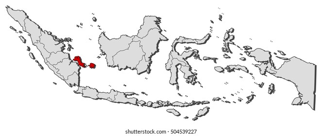 Map - Indonesia, Bangka-Belitung Islands
