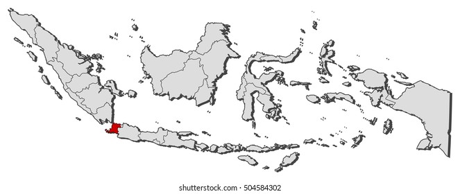 Map - Indonesia, Banten