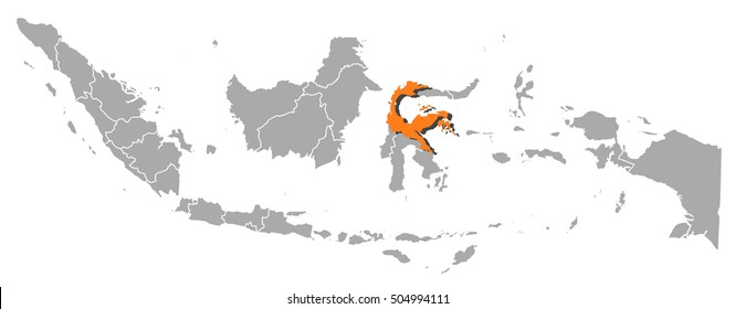 Map - Indonesia, Central Sulawesi