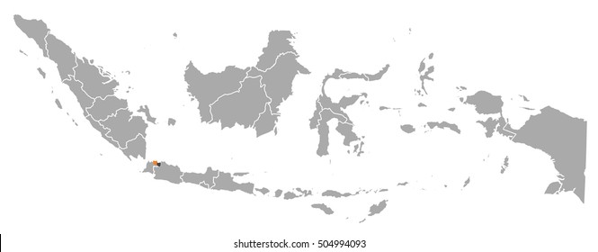 Map - Indonesia, Jakarta