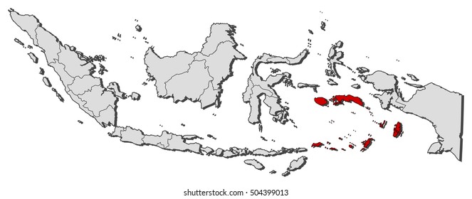 Map - Indonesia, Maluku