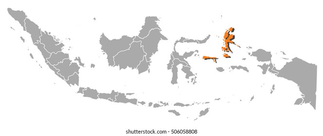 Map - Indonesia, North Maluku