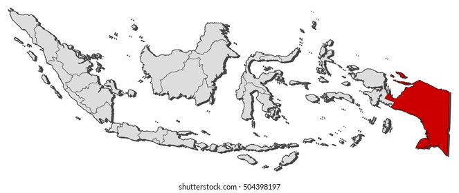Map - Indonesia, Papua