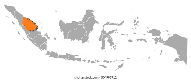 Map - Indonesia, Riau