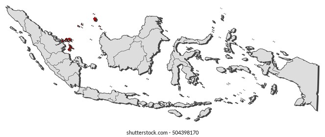 Map - Indonesia, Riau Islands