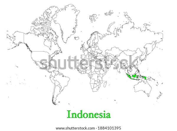 Map Indonesia Map Shows Location Indonesia Stock Vector (Royalty Free ...