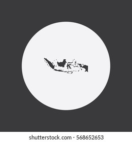Map of Indonesia Vector Illustration

