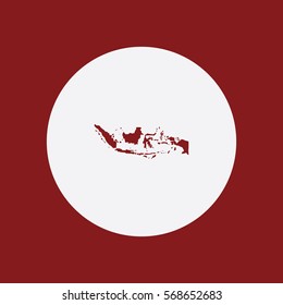 Map of Indonesia Vector Illustration

