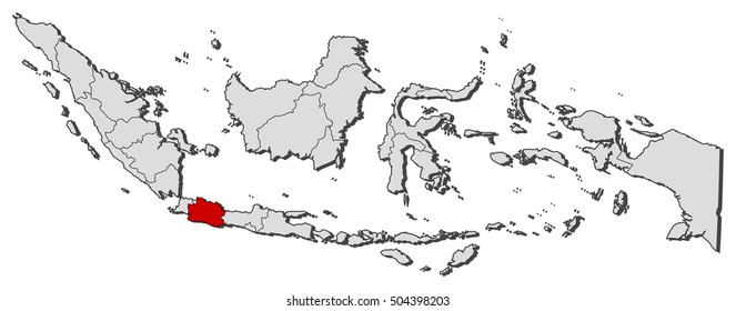Map - Indonesia, West Java